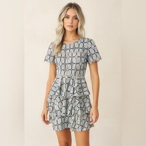 Gianni Bini Monique Ruffle‎ Dress Size 2